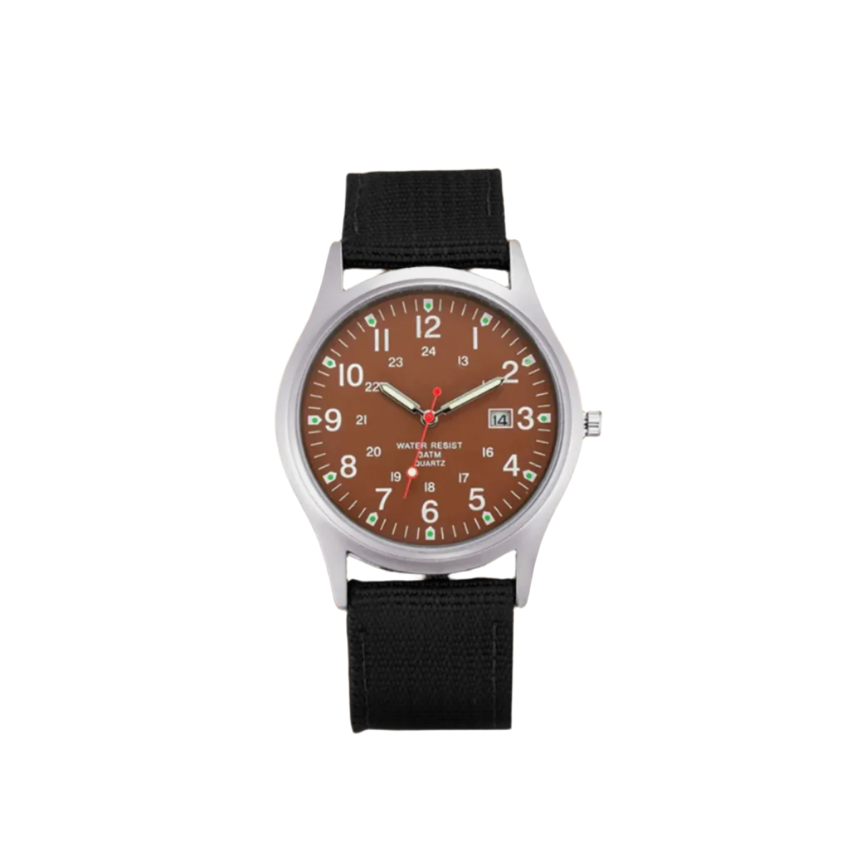 Military-Style Field Watch with Canvas Band and Date Window for Men | Thomler