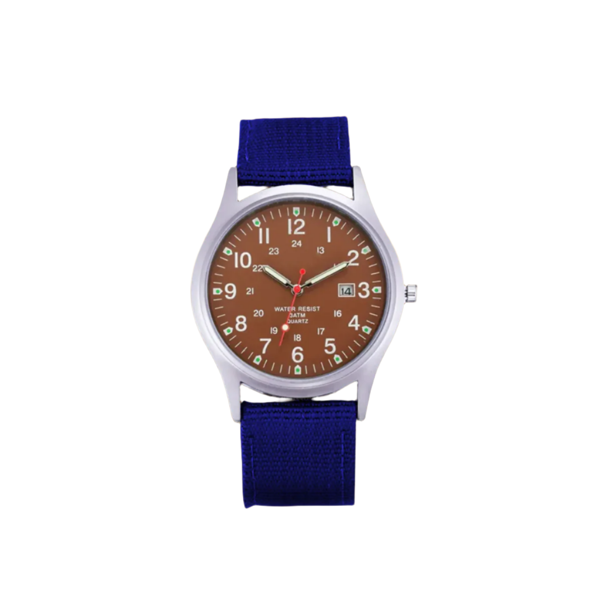 Military-Style Field Watch with Canvas Band and Date Window for Men | Thomler