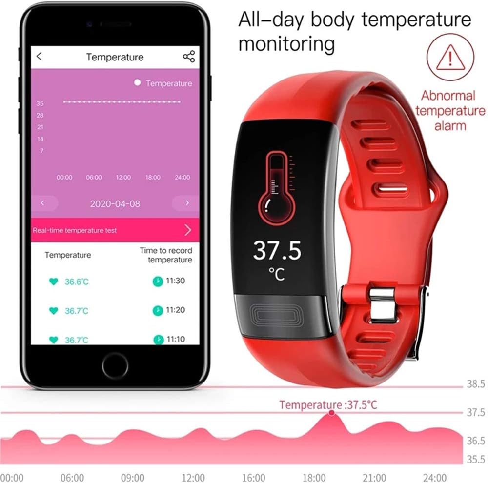 Health Tracking Smartwatch with Heart Rate Monitor, Blood Pressure Trend, and ECG Function for Fitness and Wellness | Thomler