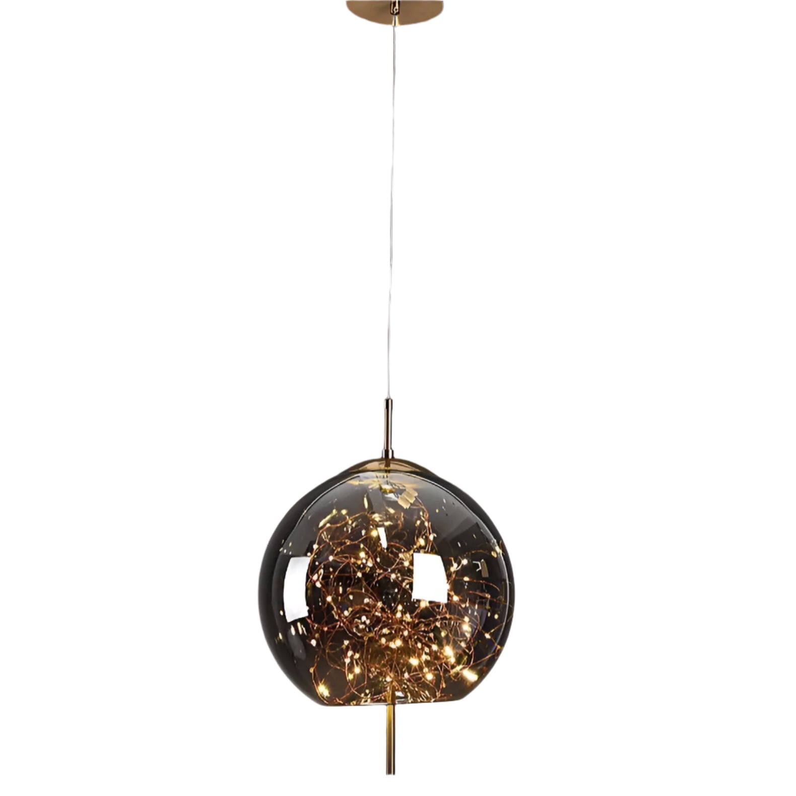Pendant Light Glass 7.9 in Modern Adjustable Dining Room Kitchen Island Hanging Ceiling Lamp Scandinavian Minimalist Fixture | Thomler