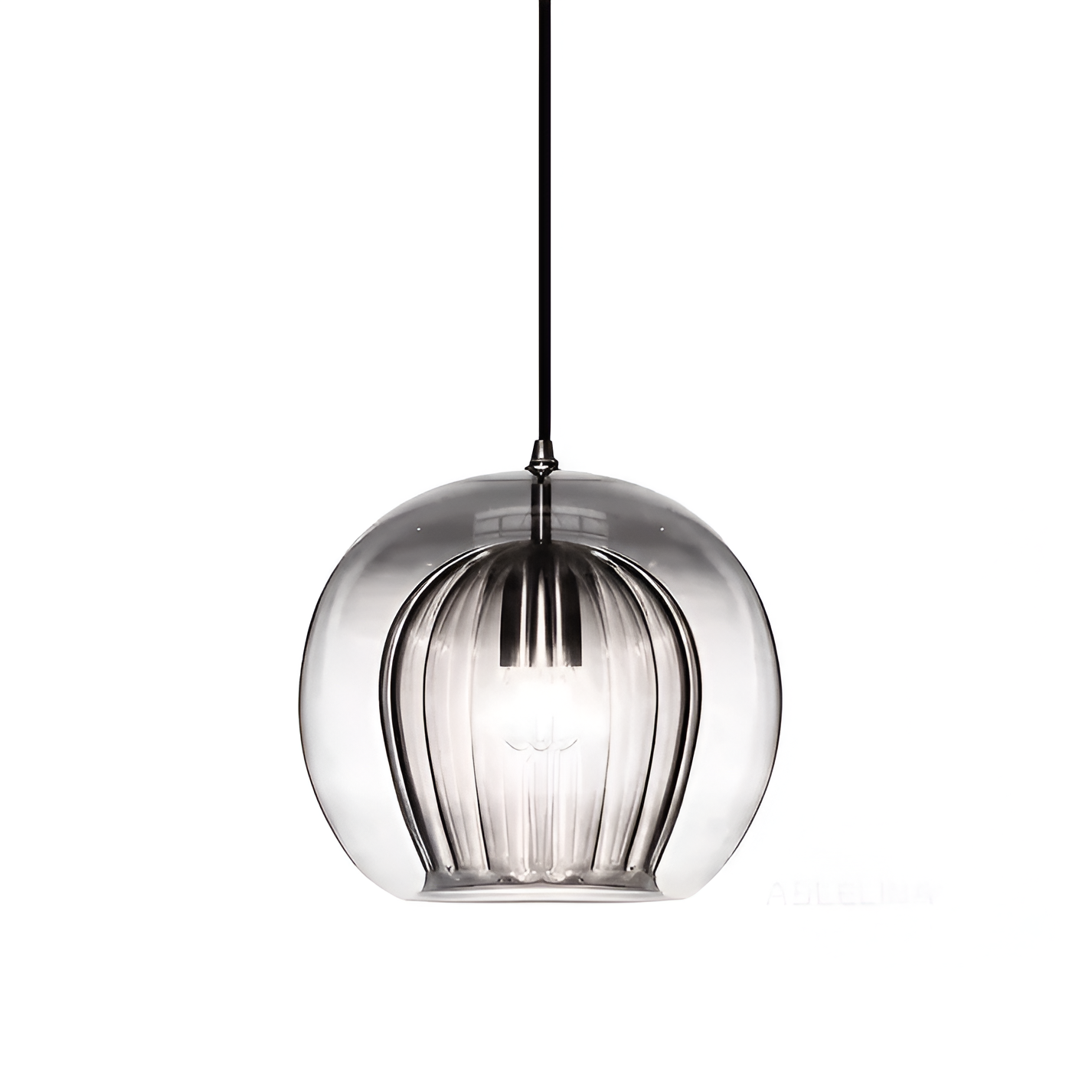 Pendant Light Glass Globe 9.8 in E27 Adjustable Dining Room Kitchen Island Hanging Ceiling Lamp Vintage Modern | Thomler