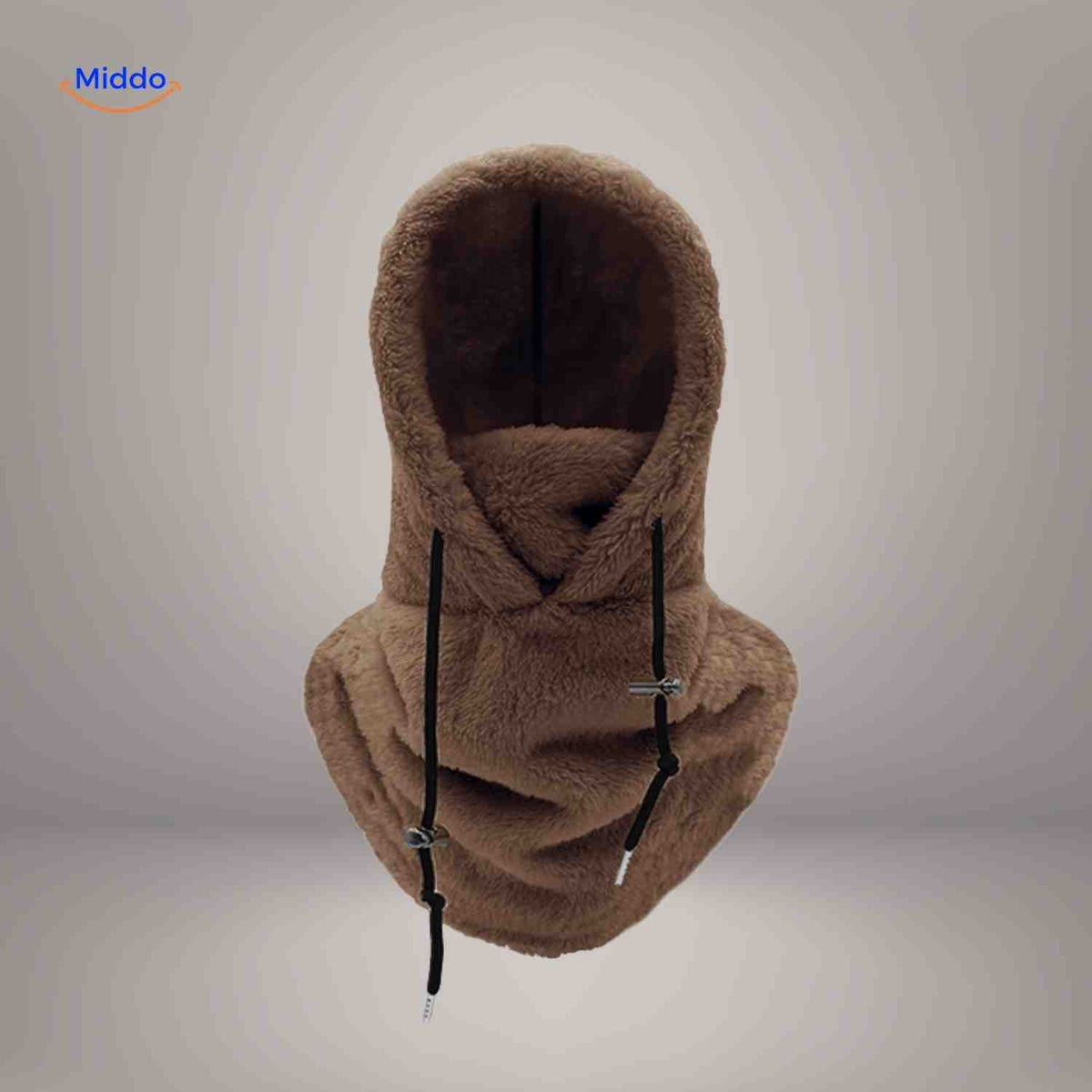 Fleece-Lined Winter Hood with Face Coverage & Adjustable Neck Warmer for Cold Weather Activities | Thomler
