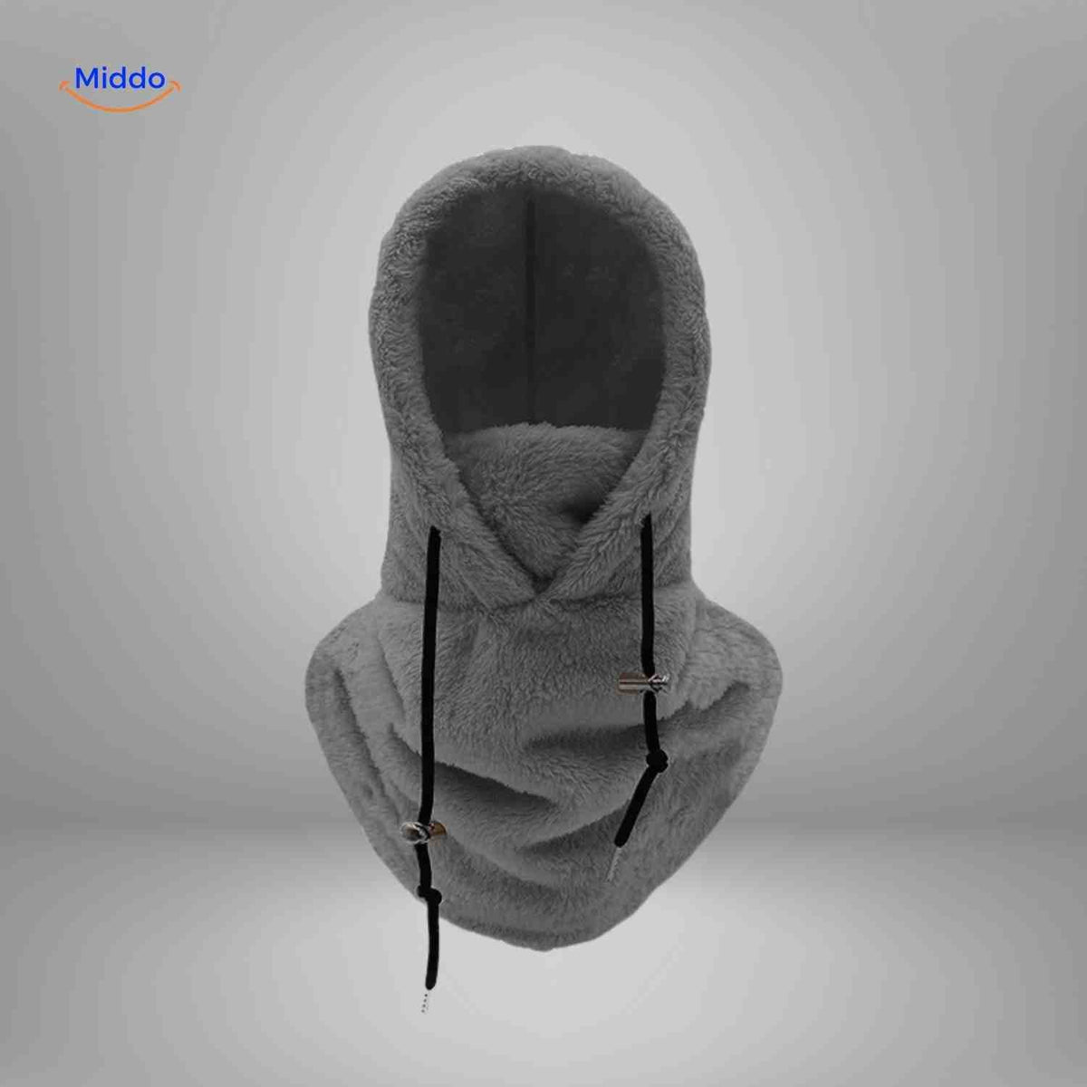 Fleece-Lined Winter Hood with Face Coverage & Adjustable Neck Warmer for Cold Weather Activities | Thomler