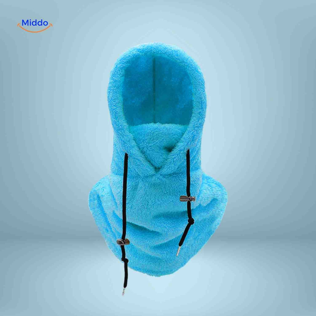 Fleece-Lined Winter Hood with Face Coverage & Adjustable Neck Warmer for Cold Weather Activities | Thomler