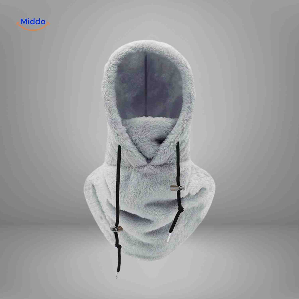 Fleece-Lined Winter Hood with Face Coverage & Adjustable Neck Warmer for Cold Weather Activities | Thomler