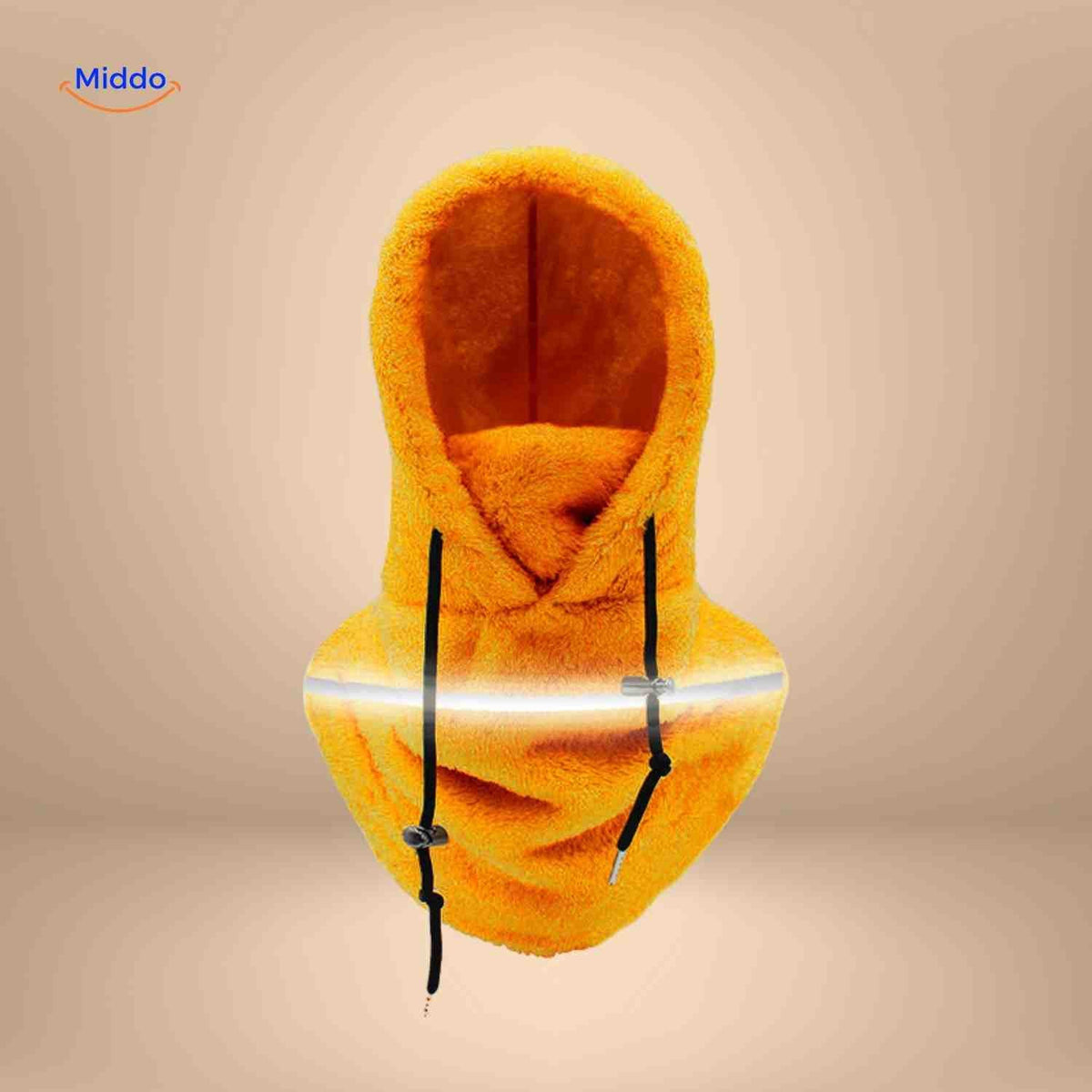 Fleece-Lined Winter Hood with Face Coverage & Adjustable Neck Warmer for Cold Weather Activities | Thomler