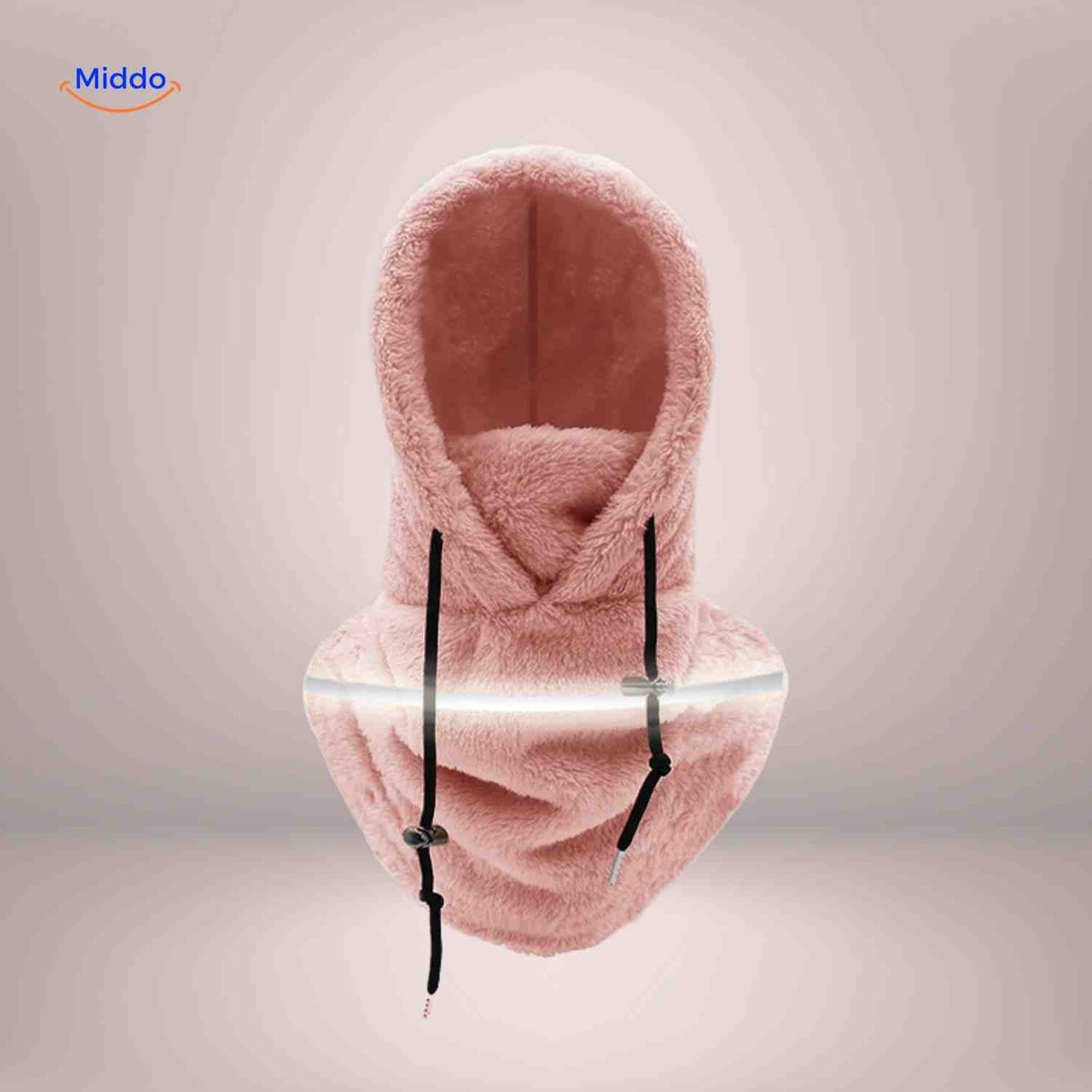 Fleece-Lined Winter Hood with Face Coverage & Adjustable Neck Warmer for Cold Weather Activities | Thomler