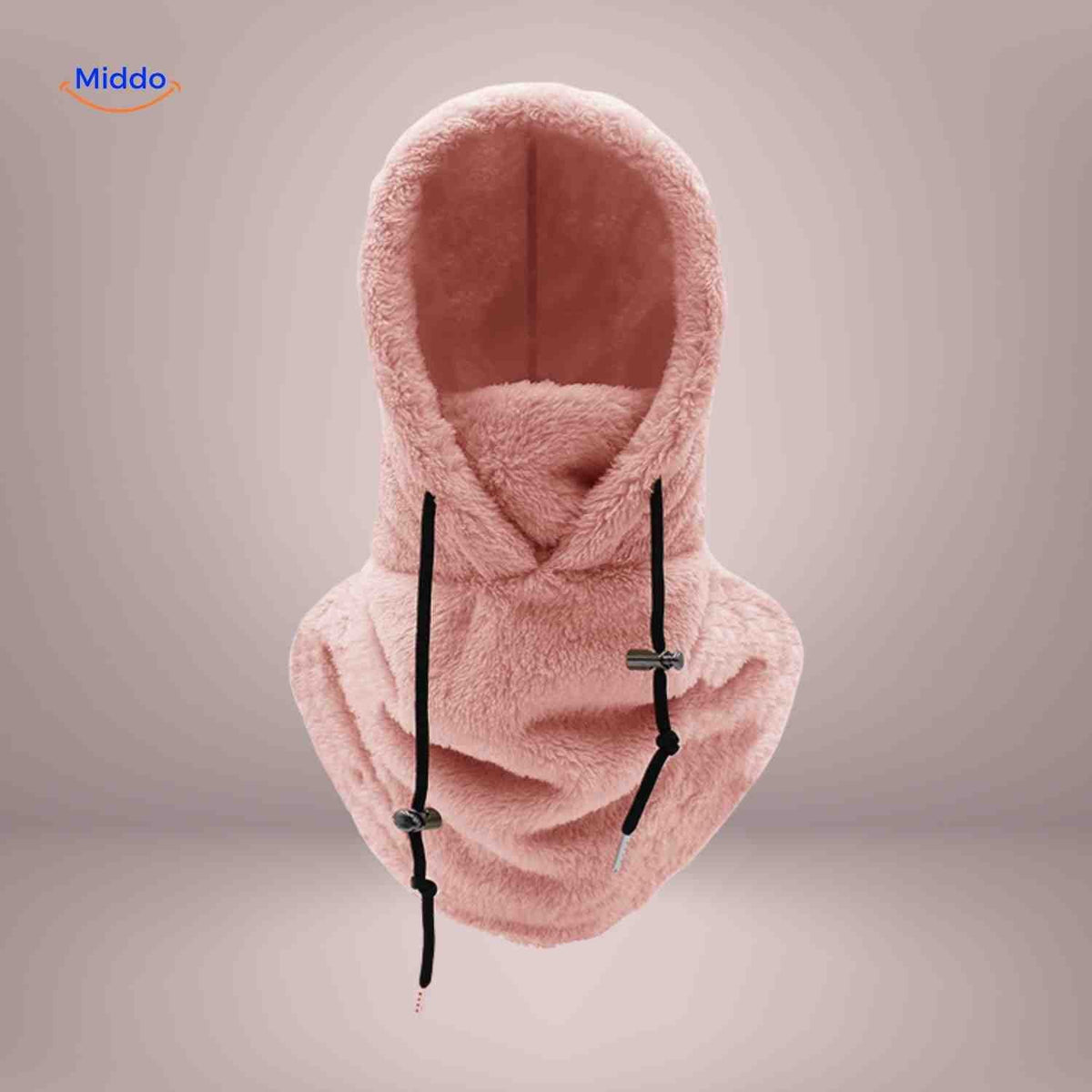 Fleece-Lined Winter Hood with Face Coverage & Adjustable Neck Warmer for Cold Weather Activities | Thomler