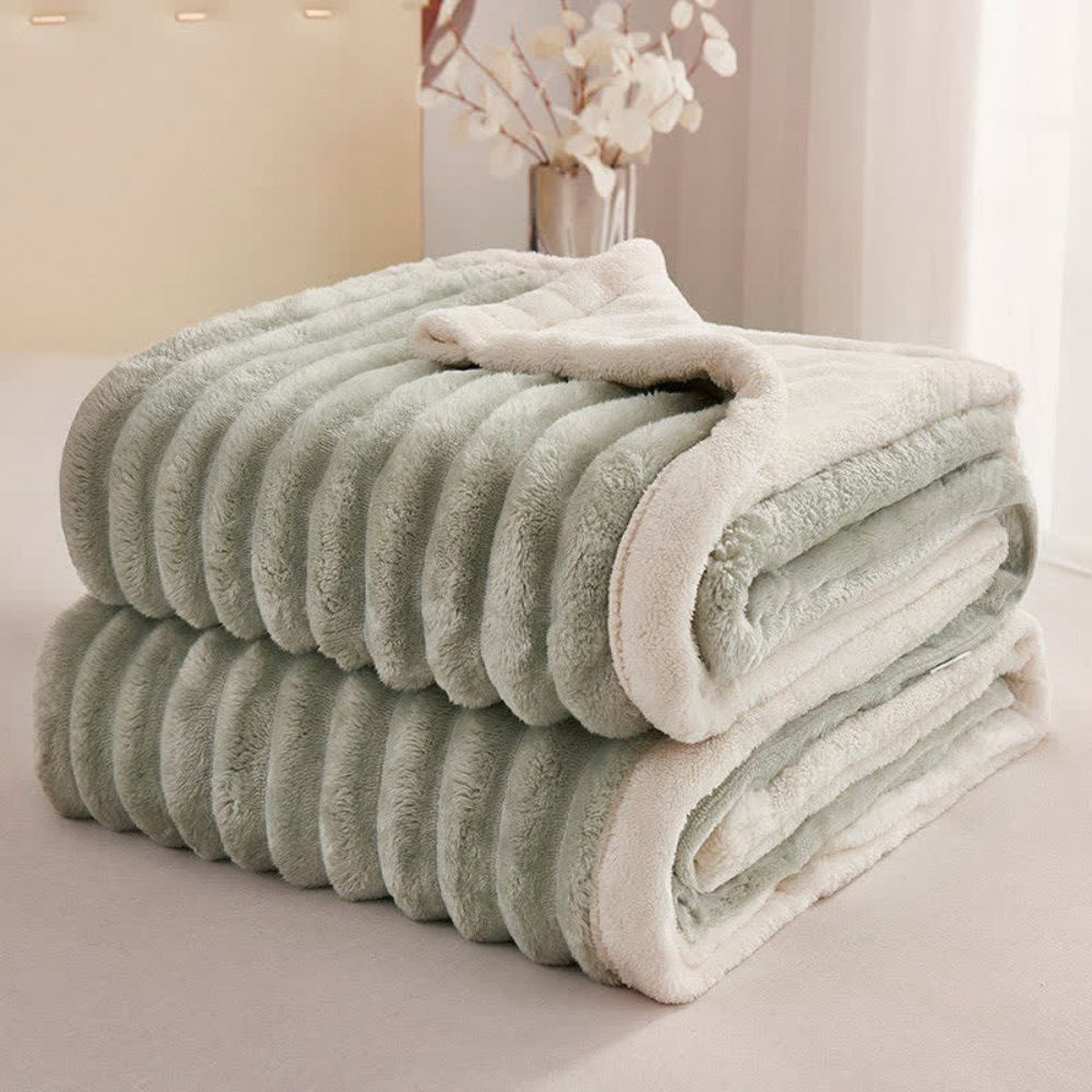 Reversible Microfiber Throw Blanket – Ultra-Soft Dual-Texture Plush for Couch, Bed & Layering | Thomler