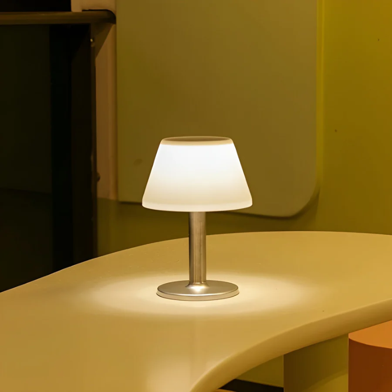Table Lamp Solar Powered Wireless Warm White Outdoor Patio Balcony Garden Ambient Lighting Weatherproof | Thomler