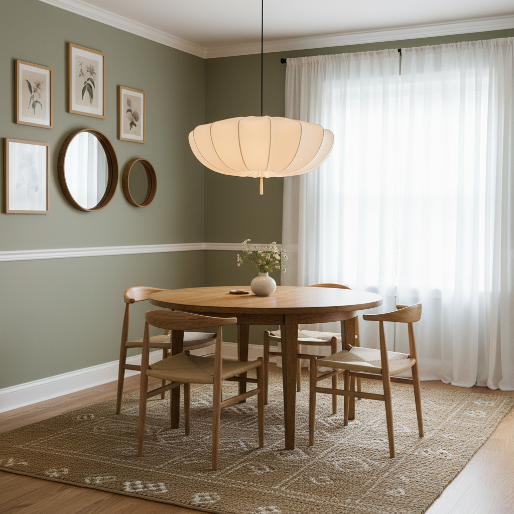 Pendant Light Fabric 15.7 in 6.3 in White Living Room Bedroom Dining Area Hanging Ceiling Lamp | Thomler
