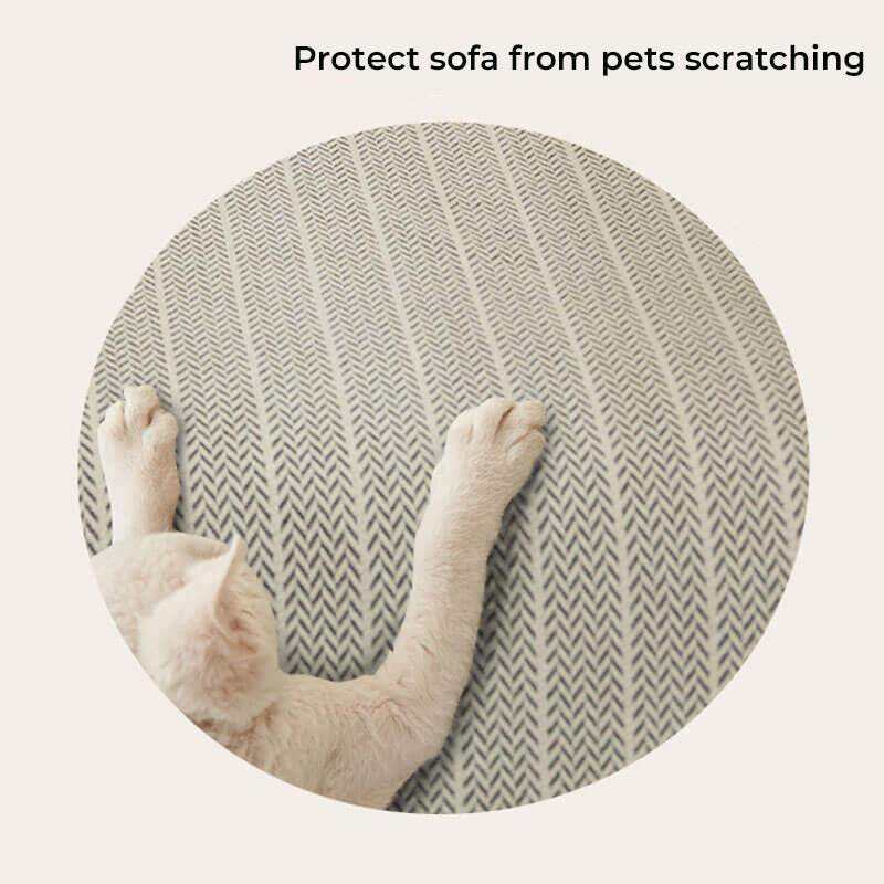Textured Herringbone Furniture Throw for Sofa Chair Armrest Protection Plush Anti-Slip Sectional Cover for Living Room Bedroom Pet-Friendly | Thomler