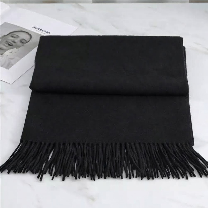 Soft Cashmere Scarf with Fringe – Elegant Wrap for Fall & Winter Cold Weather | Thomler