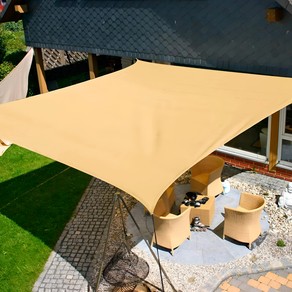 Waterproof Rectangular Shade Sail UV Protection Outdoor Canopy for Patio Deck Pool Garden Balcony Sun Shelter Heavy-Duty Polyester | Thomler