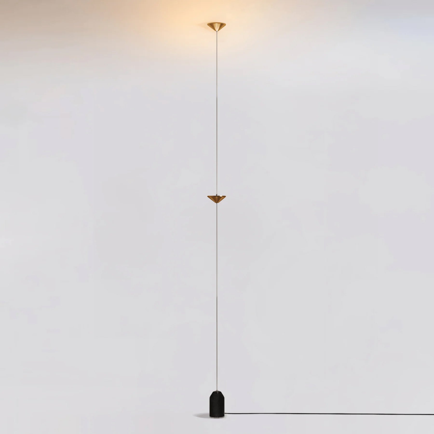 Minimalist Pull Cable Floor Lamp 137.8 in LED Marble Base Indoor Ambient Lighting | Thomler