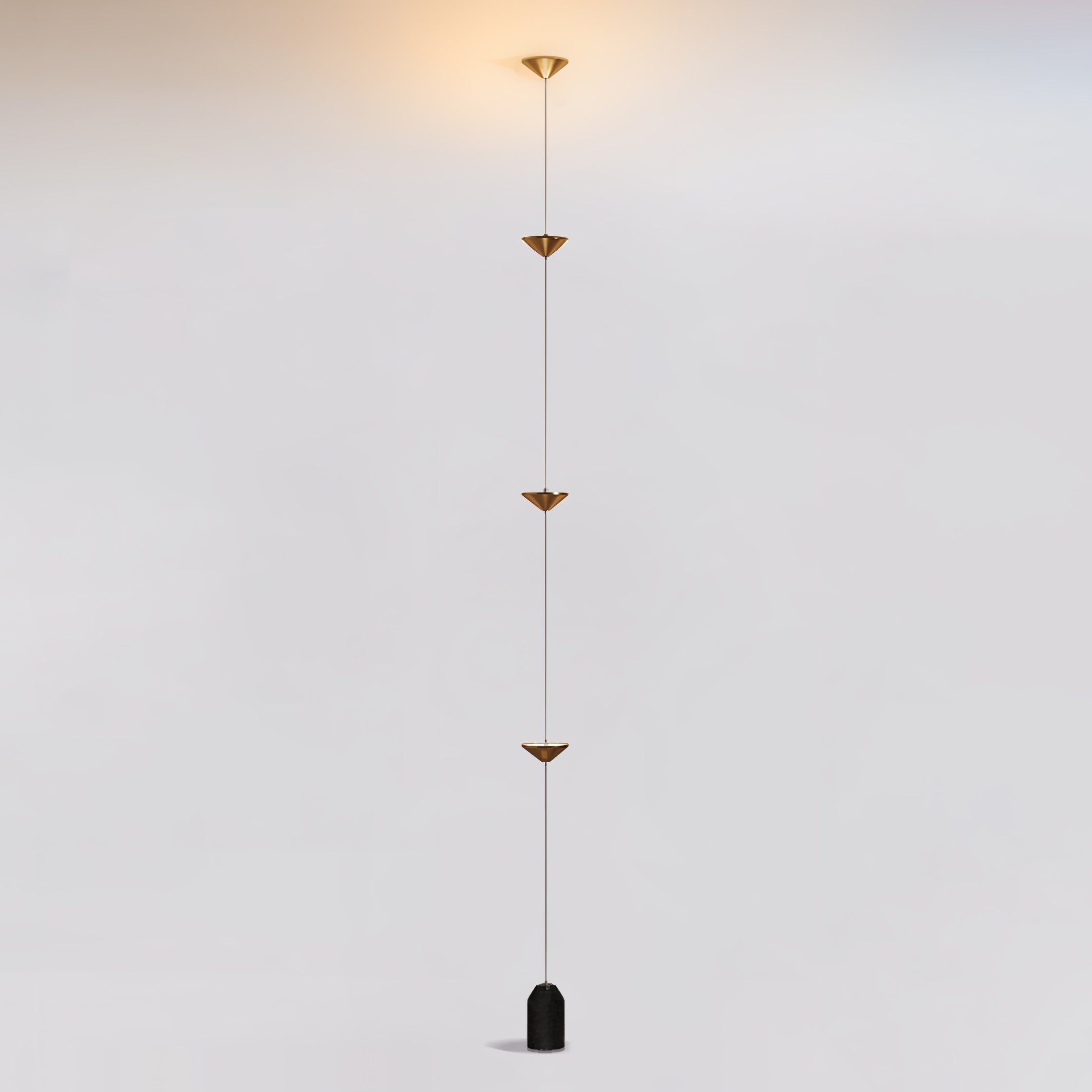 Minimalist Pull Cable Floor Lamp 137.8 in LED Marble Base Indoor Ambient Lighting | Thomler