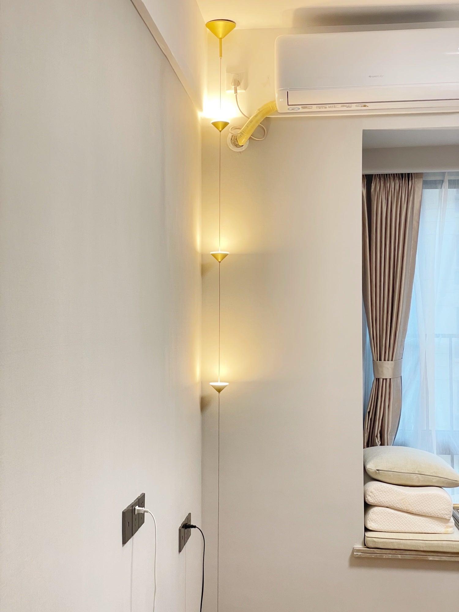 Minimalist Pull Cable Floor Lamp 137.8 in LED Marble Base Indoor Ambient Lighting | Thomler