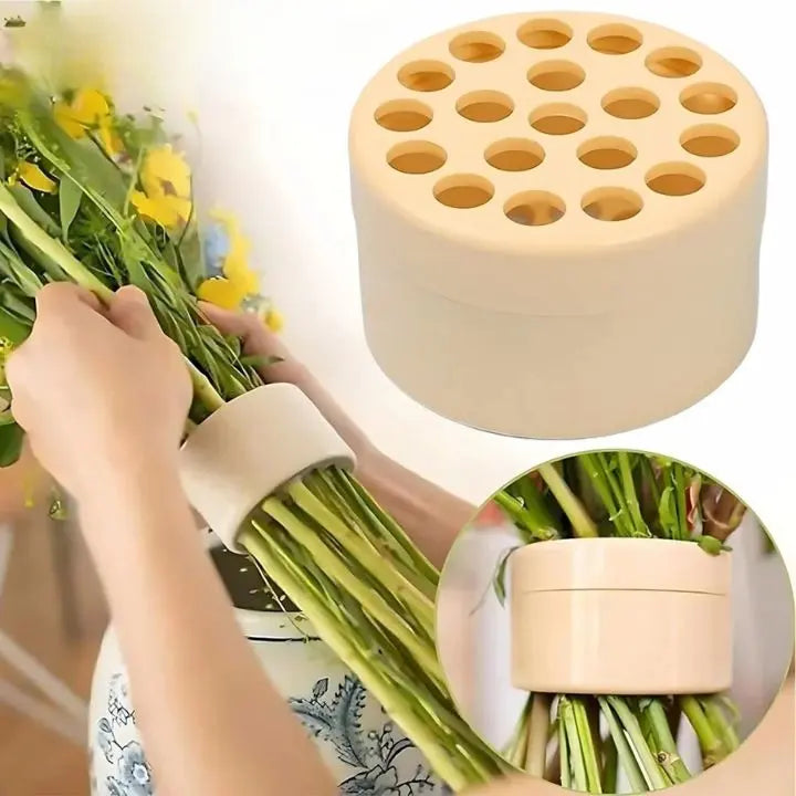 Flower Stem Holder ABS TPE 7.0 cm x 4.5 cm Spiral Vase Arrangement Support Bouquet Organiser Floral Display Accessory | Thomler