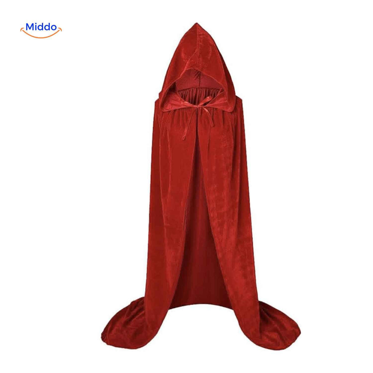 Velvet Hooded Cloak – Full-Length Costume Cape for Theater, Cosplay & Dress-Up Parties | Thomler