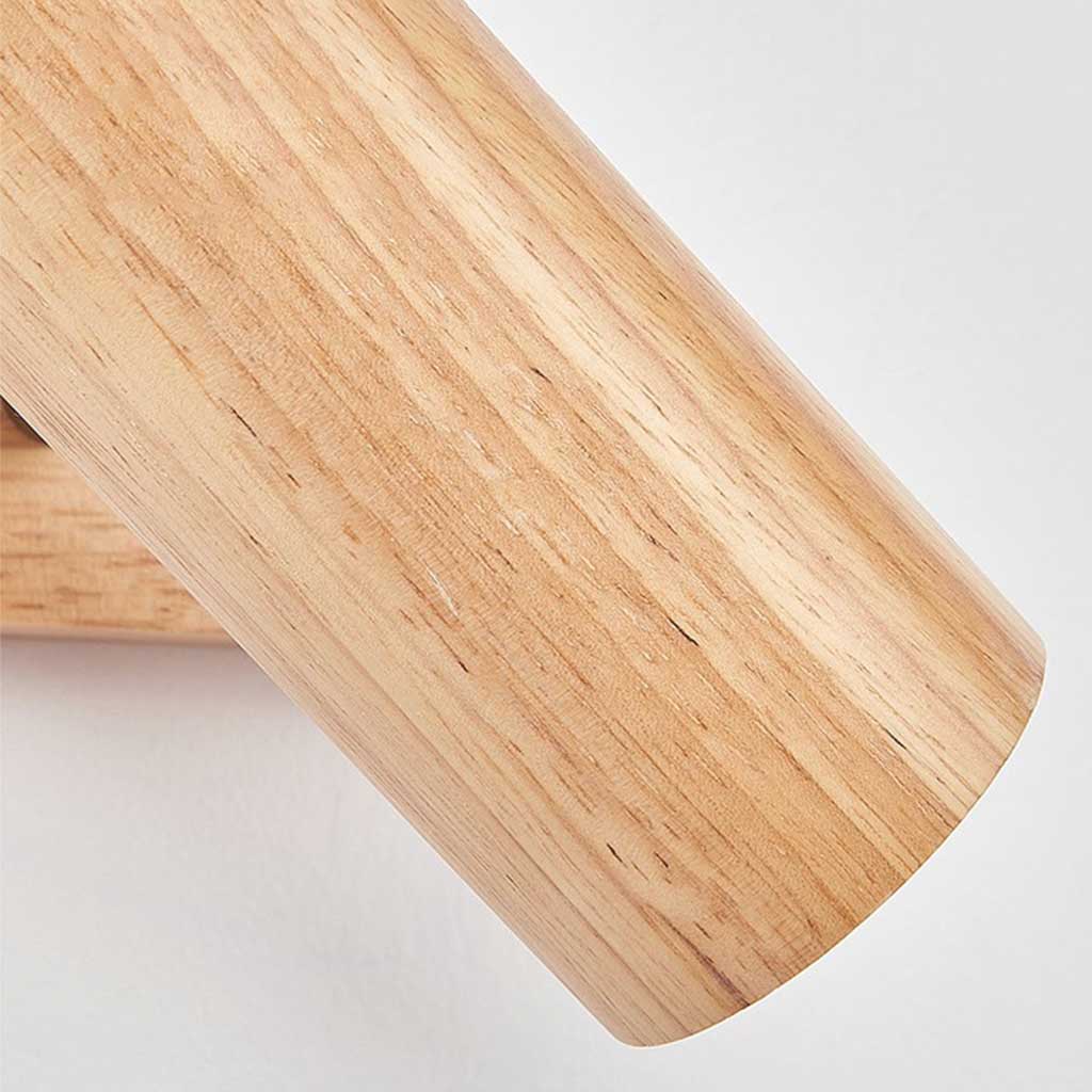 Ceiling Wall Spotlight Wood Adjustable 5.9 in (15.0 cm) Modern Nordic 1 3 4 Heads | Thomler