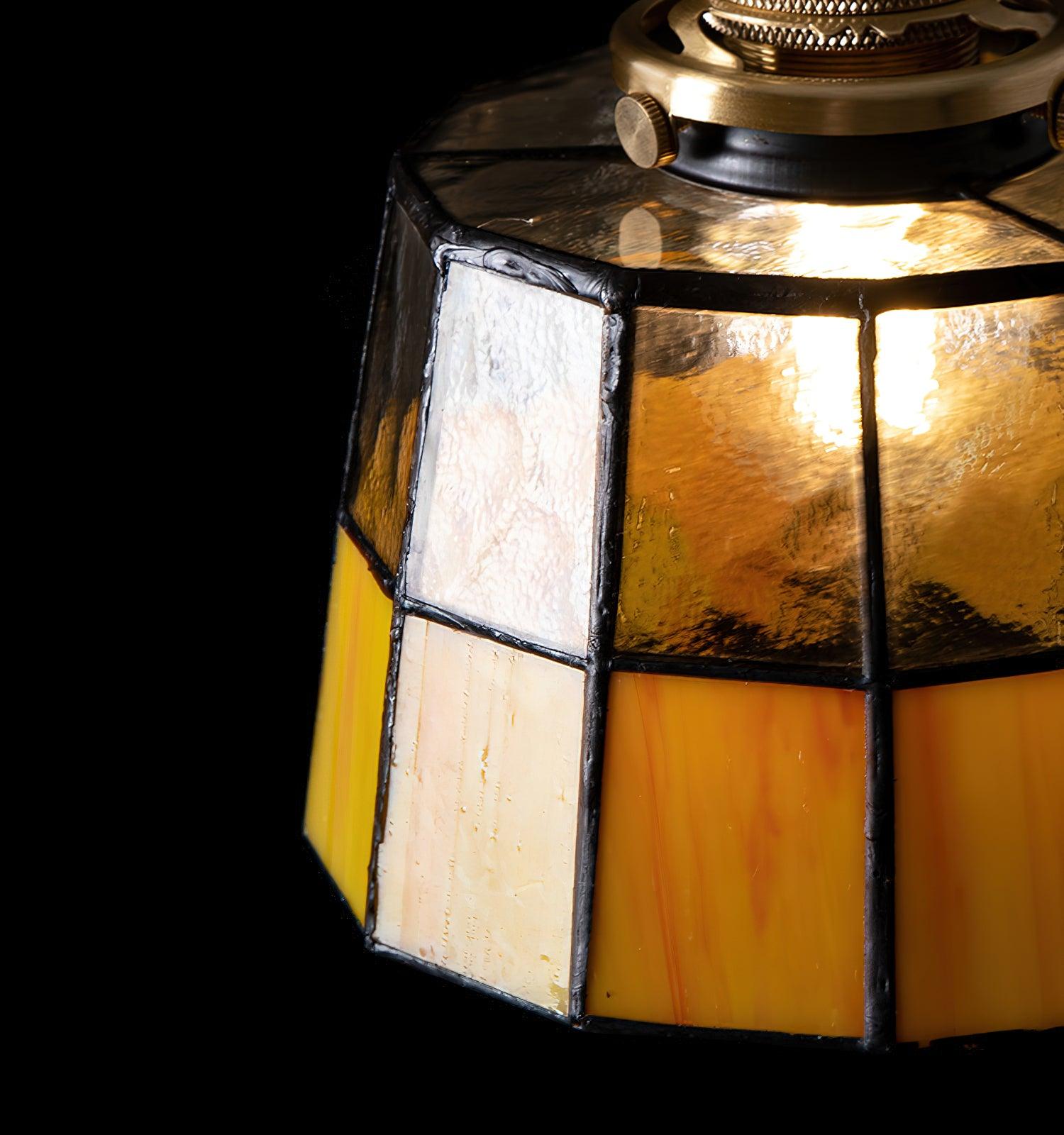 Pendant Light Stained Glass 5.9 in (15.0 cm) Diameter Kitchen Island Hanging Lamp | Thomler