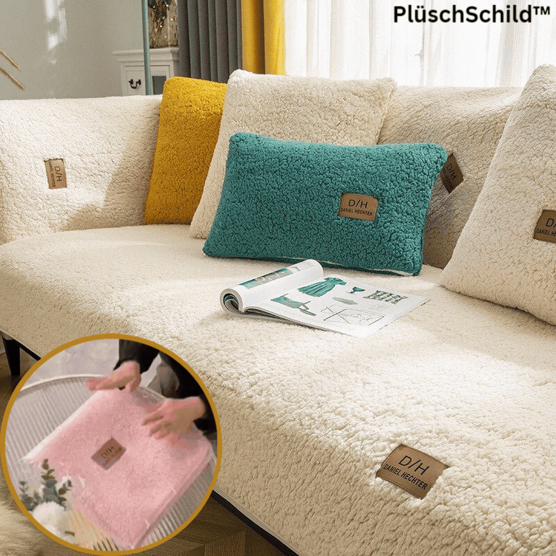 Sofa Protector Soft Synthetic Fibres 180.0 cm x 80.0 cm Yellow Armchair Chaise Lounge Cover Non-Slip Removable Washable | Thomler
