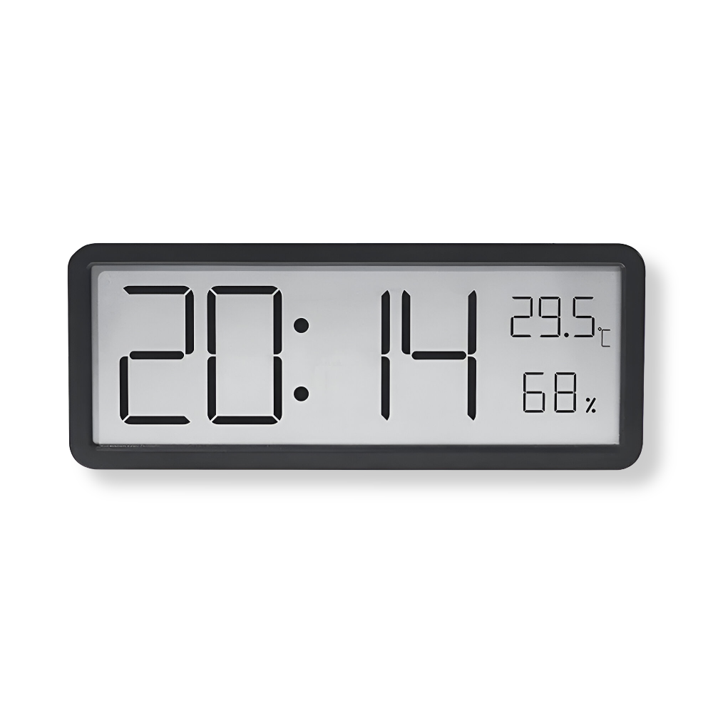 Digital Wall Clock Acrylic 20.0 cm 7.9 Inch LED Indoor Temperature Humidity Display Bedroom Office Classroom Timer | Thomler