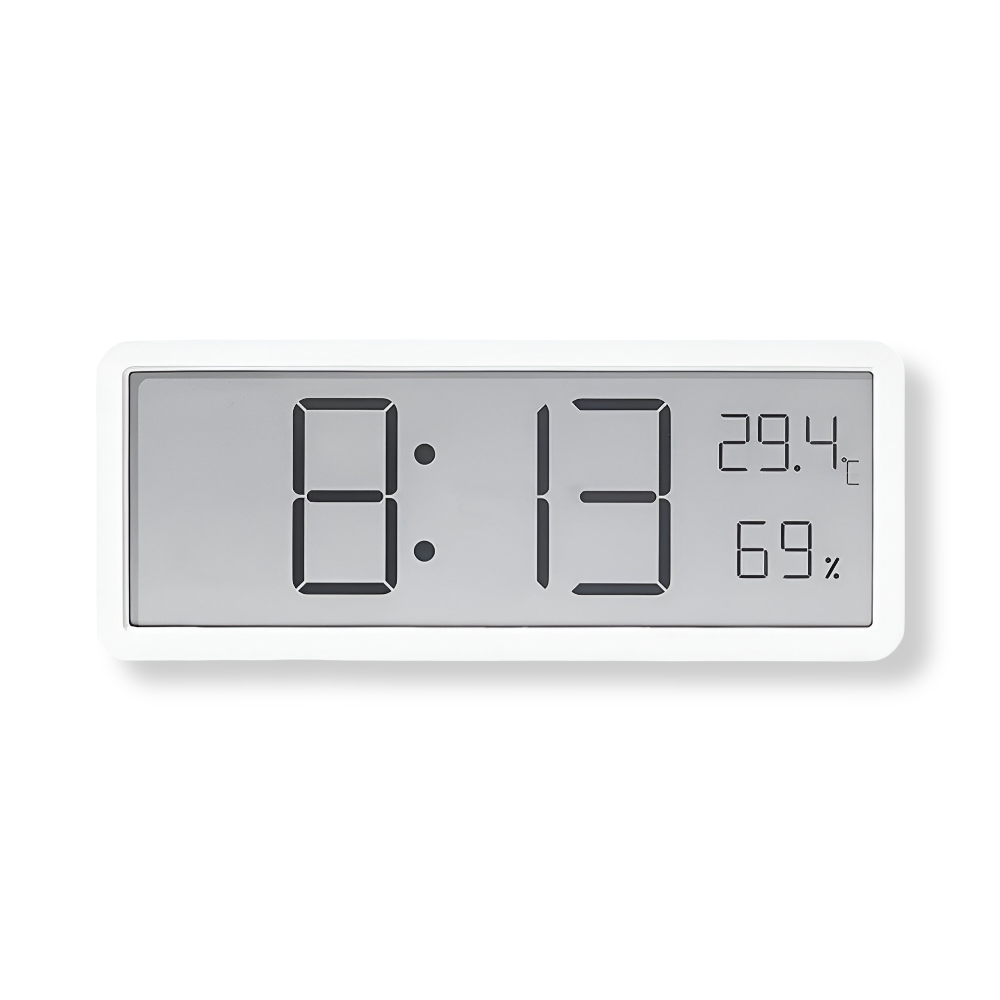 Digital Wall Clock Acrylic 20.0 cm 7.9 Inch LED Indoor Temperature Humidity Display Bedroom Office Classroom Timer | Thomler
