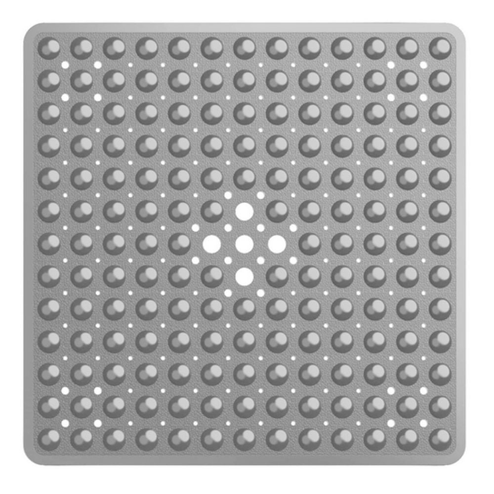 Anti-Slip Shower Mat with Suction Cups – Square PVC Tub Floor Protector for Kids, Seniors & Modern Bathrooms | Thomler