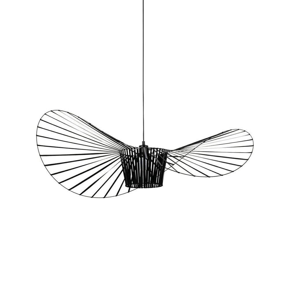 Pendant Light Fiber Glass 47.2 in Black Dining Room Living Room Hanging Ceiling Lamp | Thomler