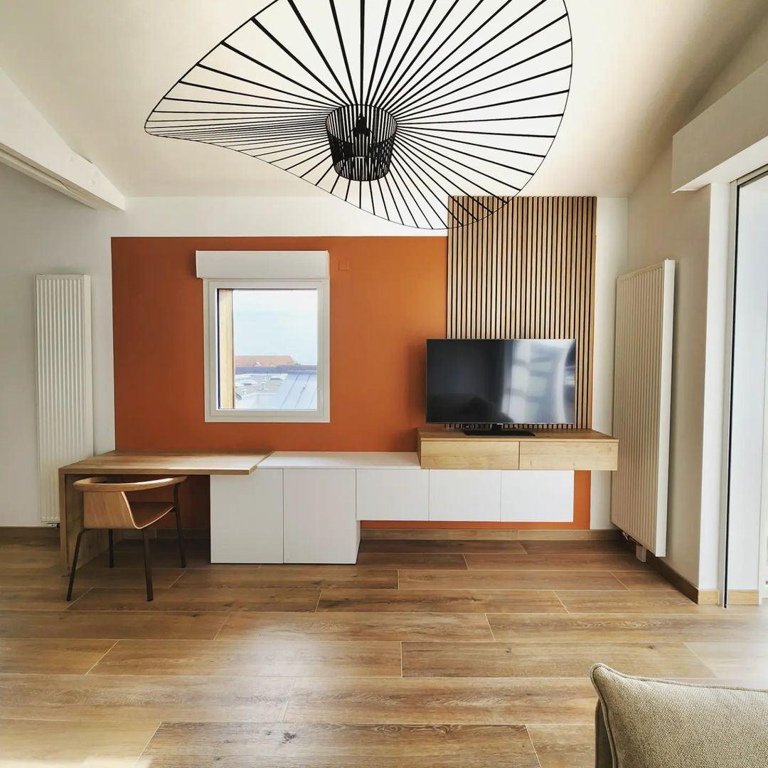Pendant Light Fiber Glass 47.2 in Black Dining Room Living Room Hanging Ceiling Lamp | Thomler