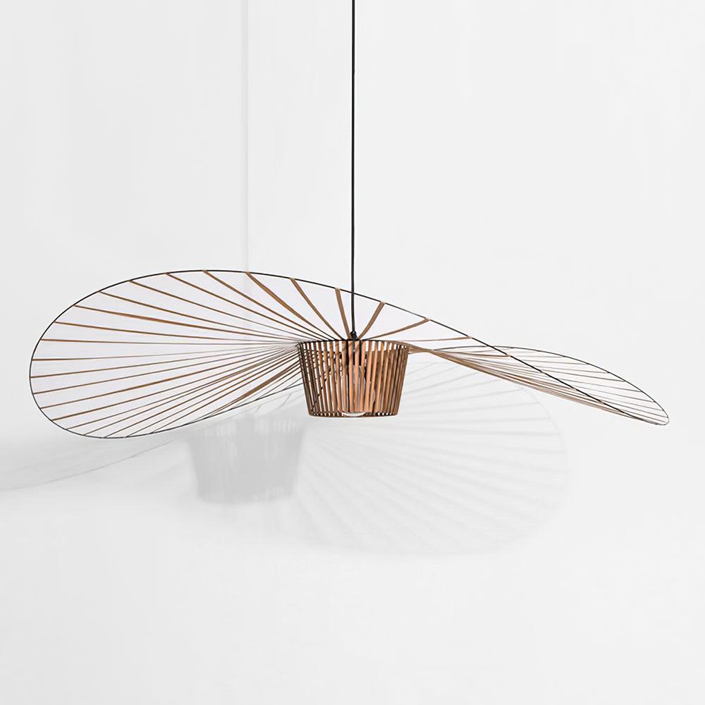 Pendant Light Fiber Glass 47.2 in Black Dining Room Living Room Hanging Ceiling Lamp | Thomler