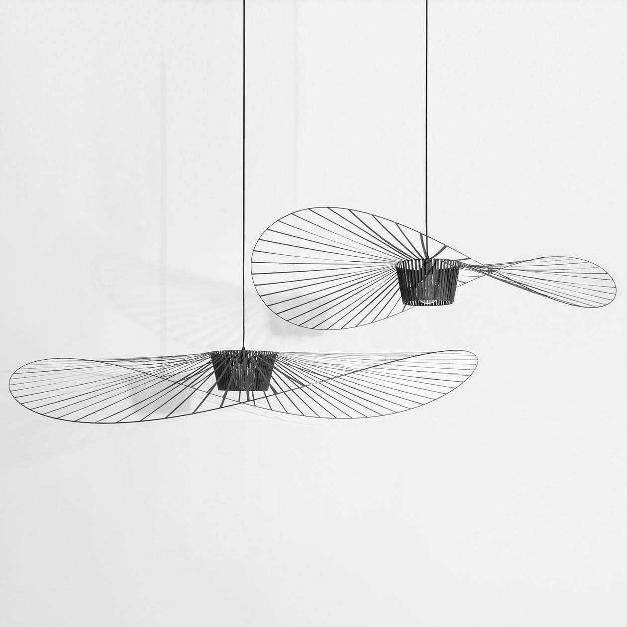 Pendant Light Fiber Glass 47.2 in Black Dining Room Living Room Hanging Ceiling Lamp | Thomler