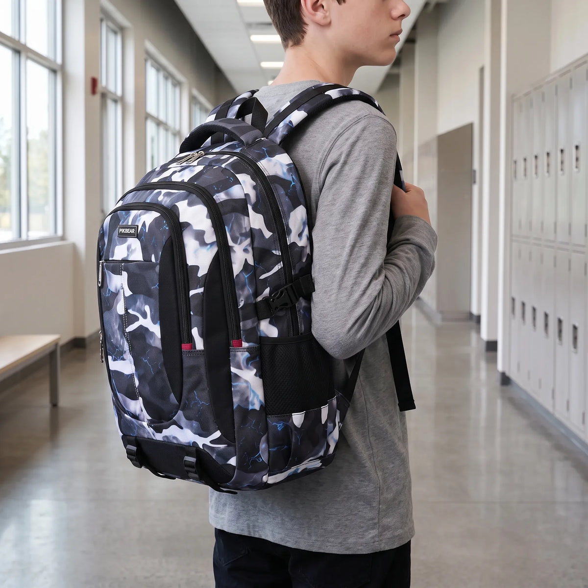 Teen School Backpack with Padded Laptop Sleeve & Multiple Compartments for Books & Electronics | Thomler