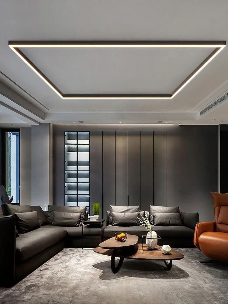 Ceiling Light Aluminum LED 24 in Modern Indoor Living Room Kitchen Hallway Illumination Fixture | Thomler