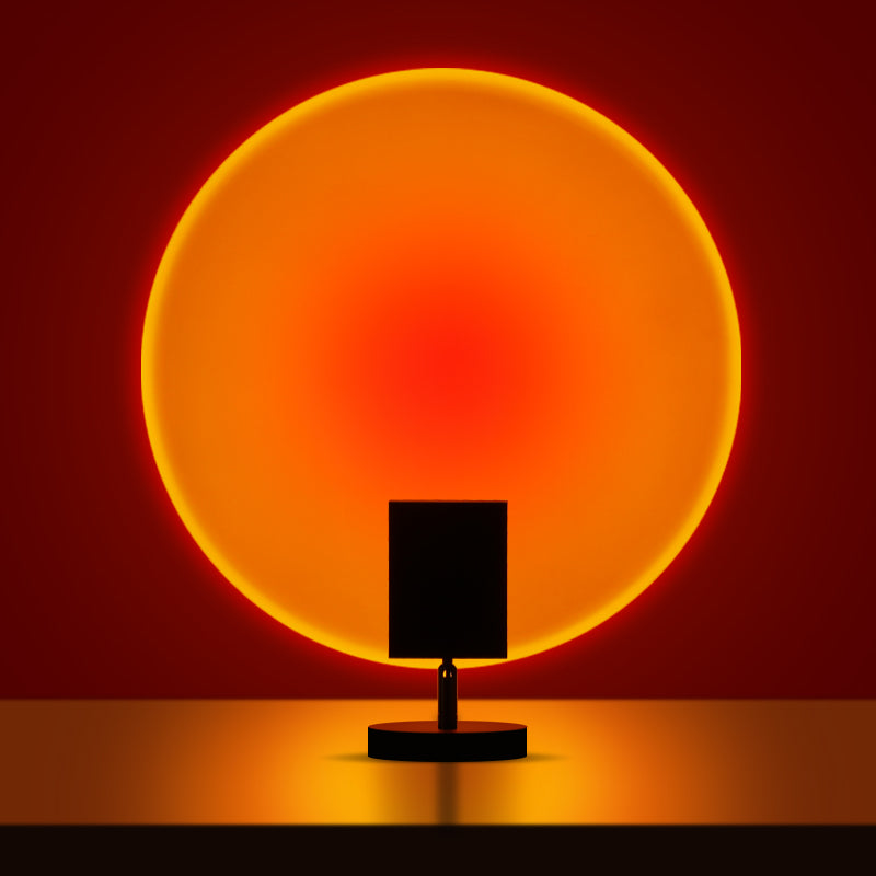 Color Projector Aluminum 4.7 in x 7.8 in Black Indoor Sunset Red Lighting | Thomler