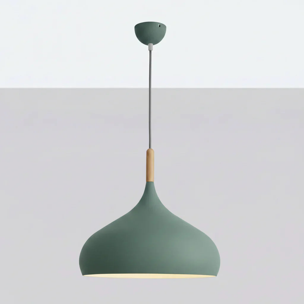 Pendant Light Aluminium Alloy 24.0 cm Green Kitchen Island Dining Room Scandinavian Hanging Ceiling Lamp E27 LED | Thomler