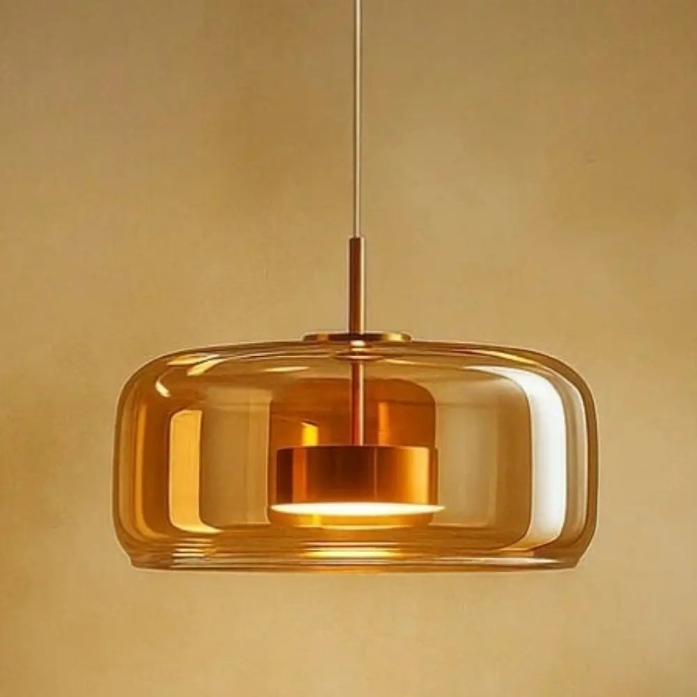 Hanglamp Glas Ombre Metaal LED 33cm Modern Design | Sansoti