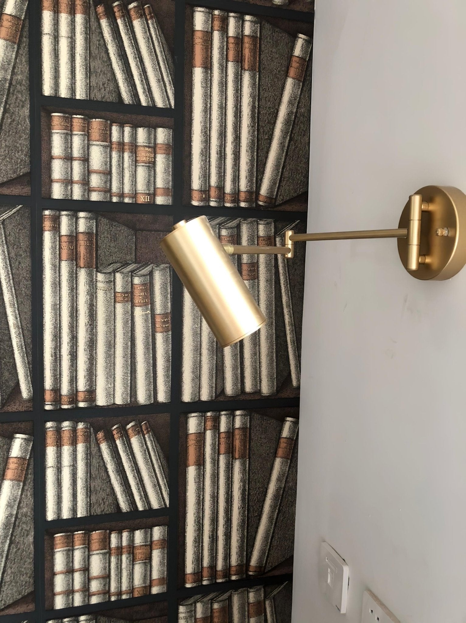 Metal LED Wall Sconce 12.6 in Adjustable Indoor Bedroom Hallway Modern Wall Light Rotating Dimmable Fixture | Thomler