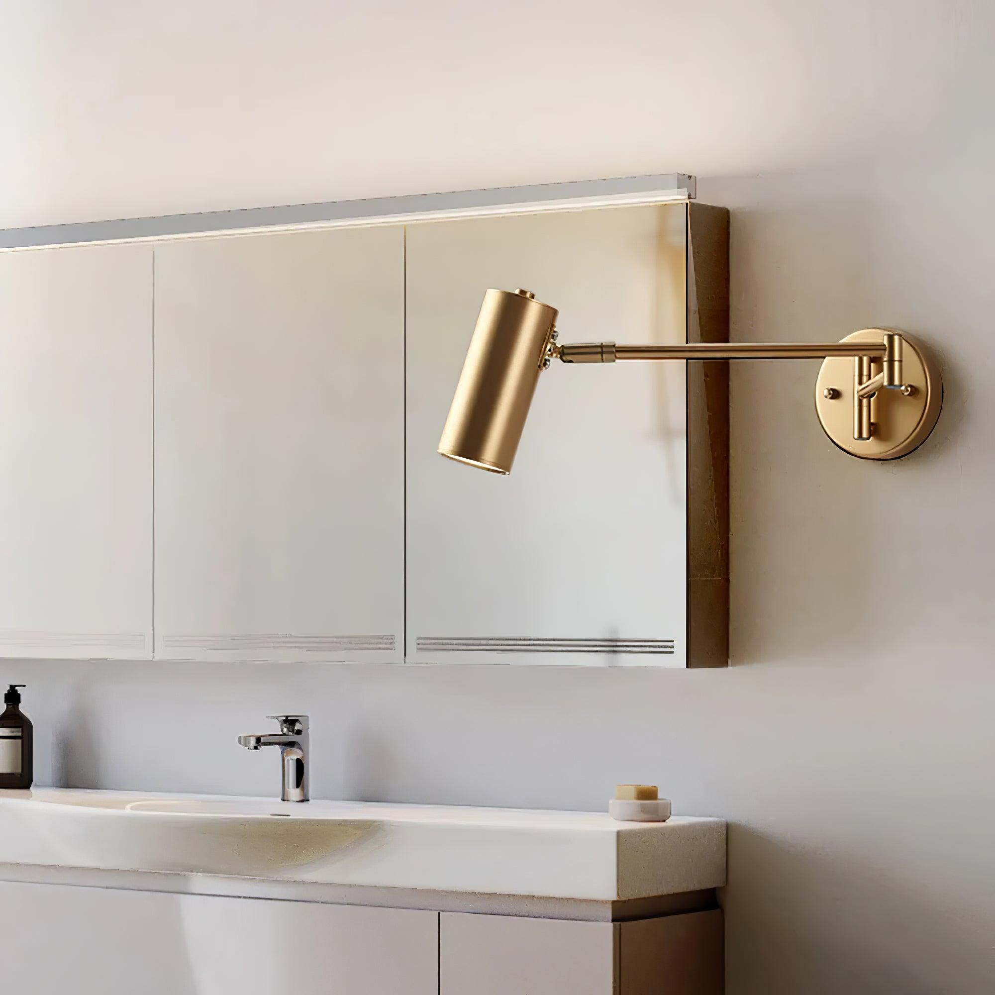 Metal LED Wall Sconce 12.6 in Adjustable Indoor Bedroom Hallway Modern Wall Light Rotating Dimmable Fixture | Thomler