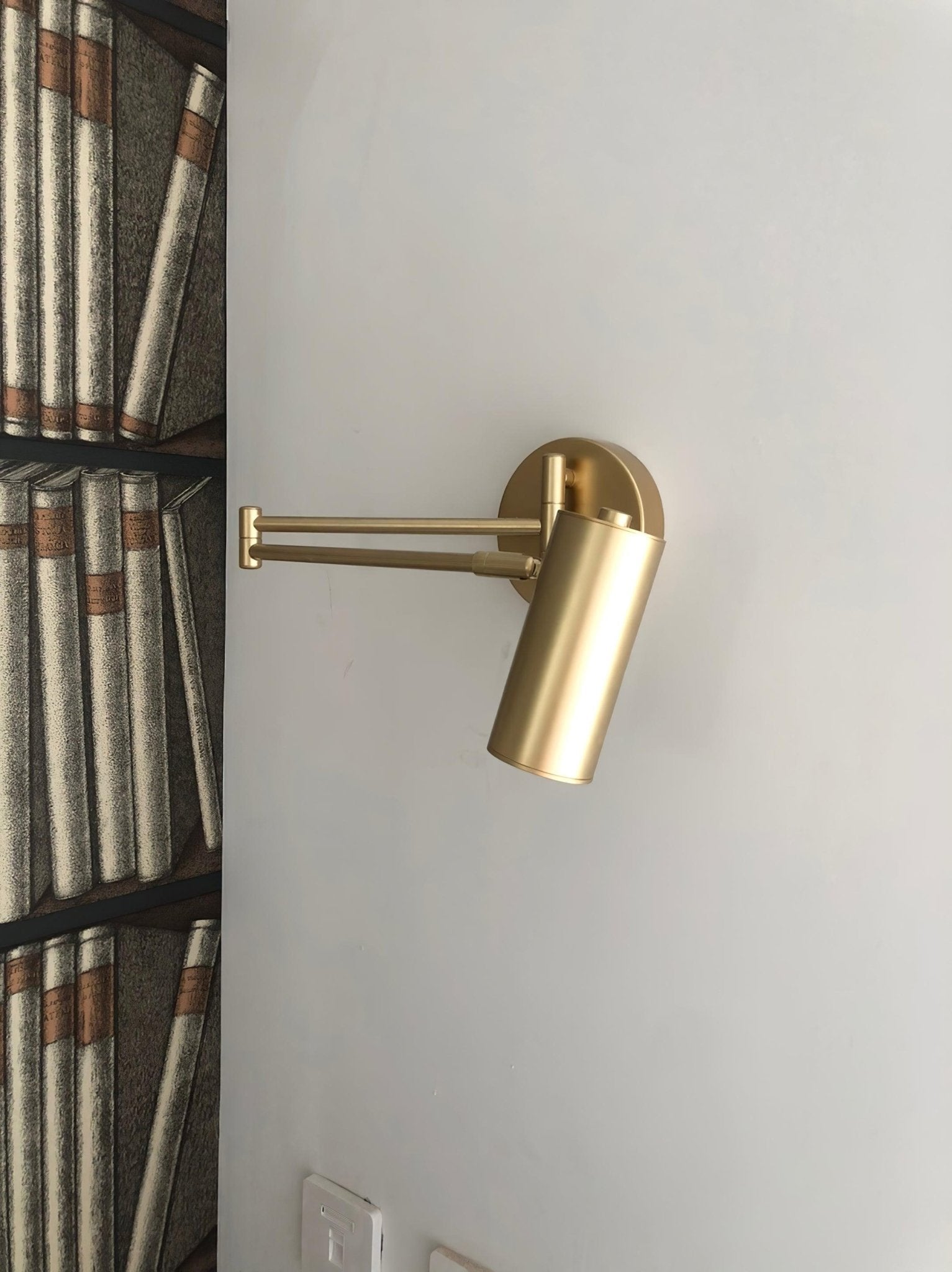 Metal LED Wall Sconce 12.6 in Adjustable Indoor Bedroom Hallway Modern Wall Light Rotating Dimmable Fixture | Thomler