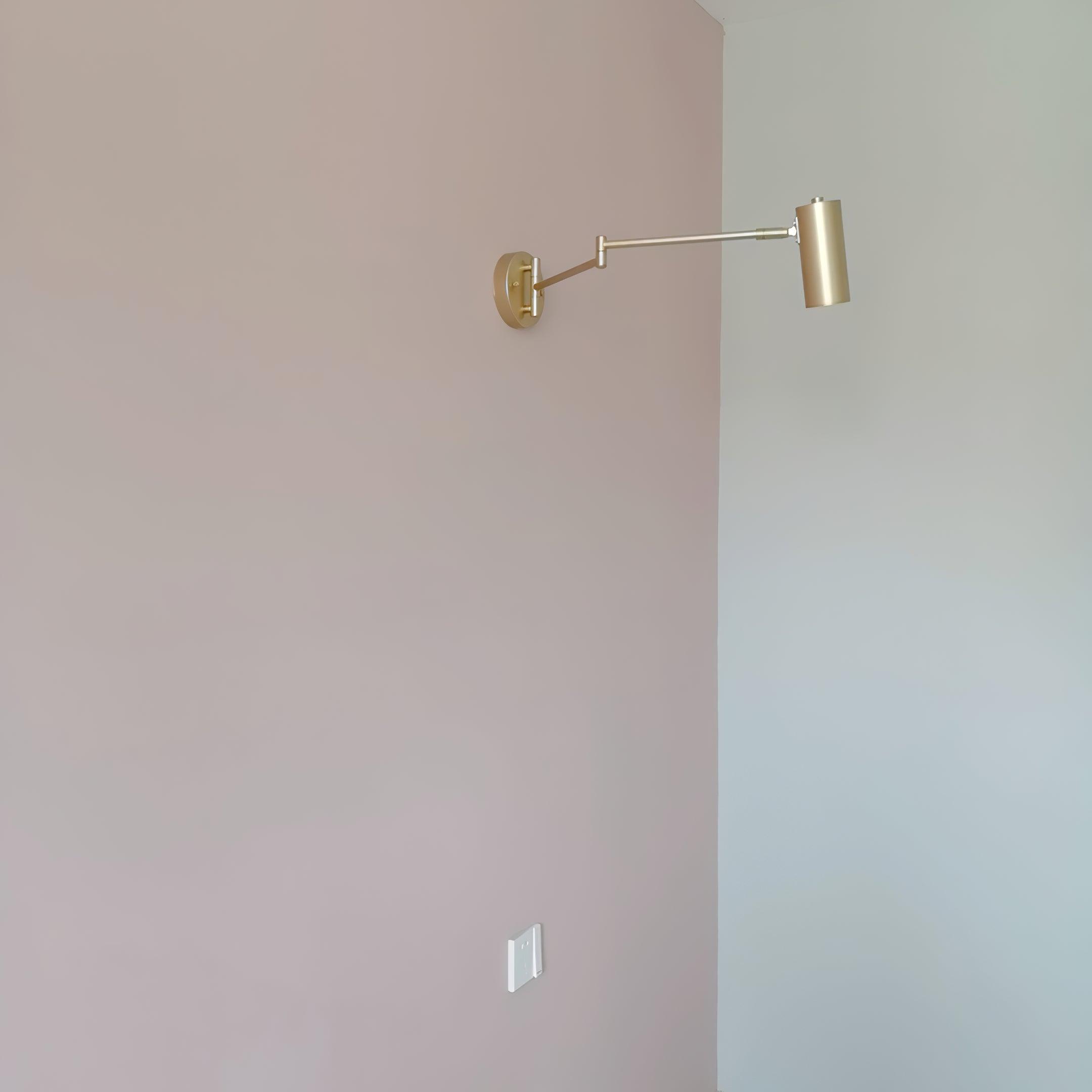 Metal LED Wall Sconce 12.6 in Adjustable Indoor Bedroom Hallway Modern Wall Light Rotating Dimmable Fixture | Thomler