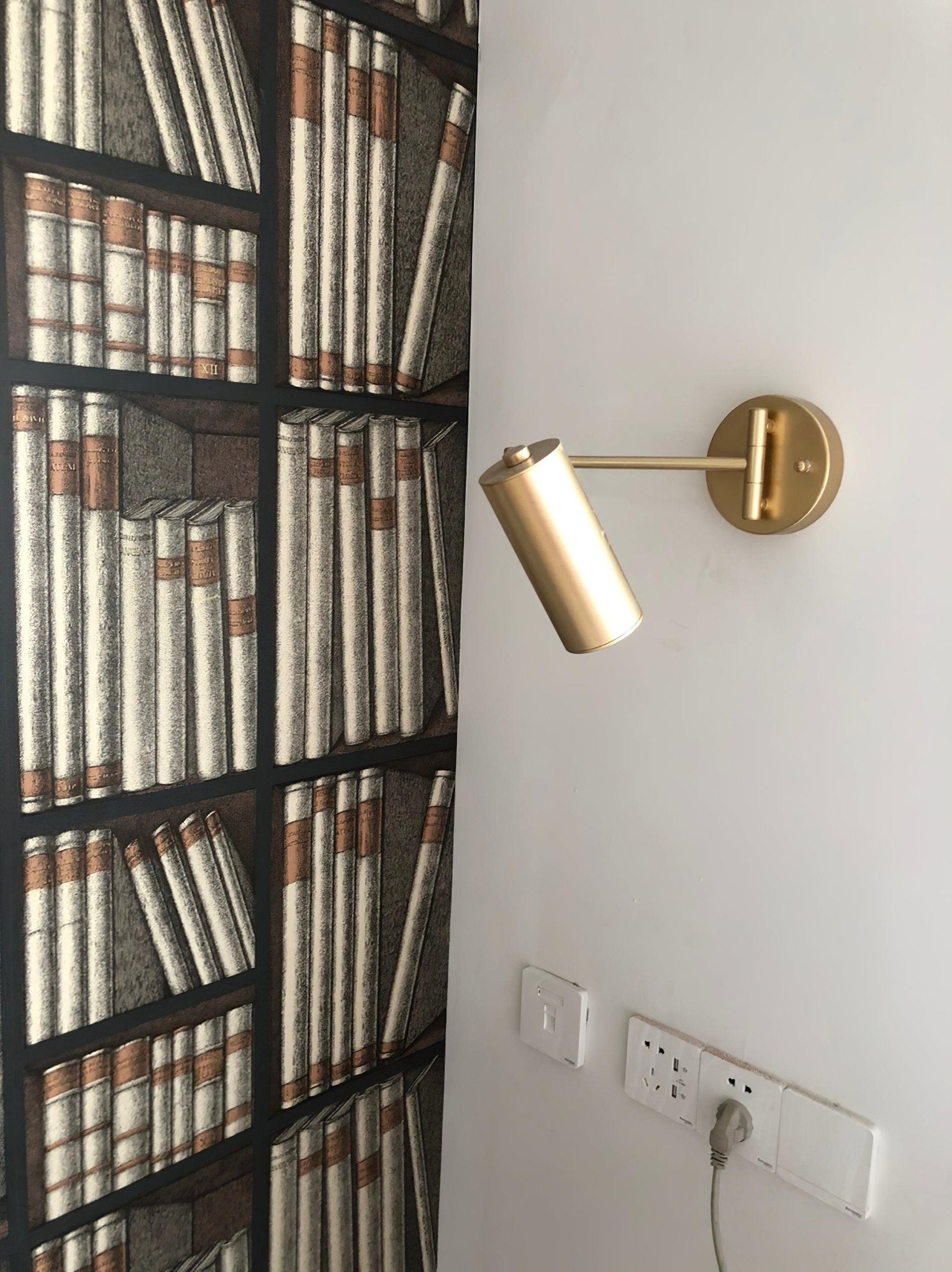 Metal LED Wall Sconce 12.6 in Adjustable Indoor Bedroom Hallway Modern Wall Light Rotating Dimmable Fixture | Thomler