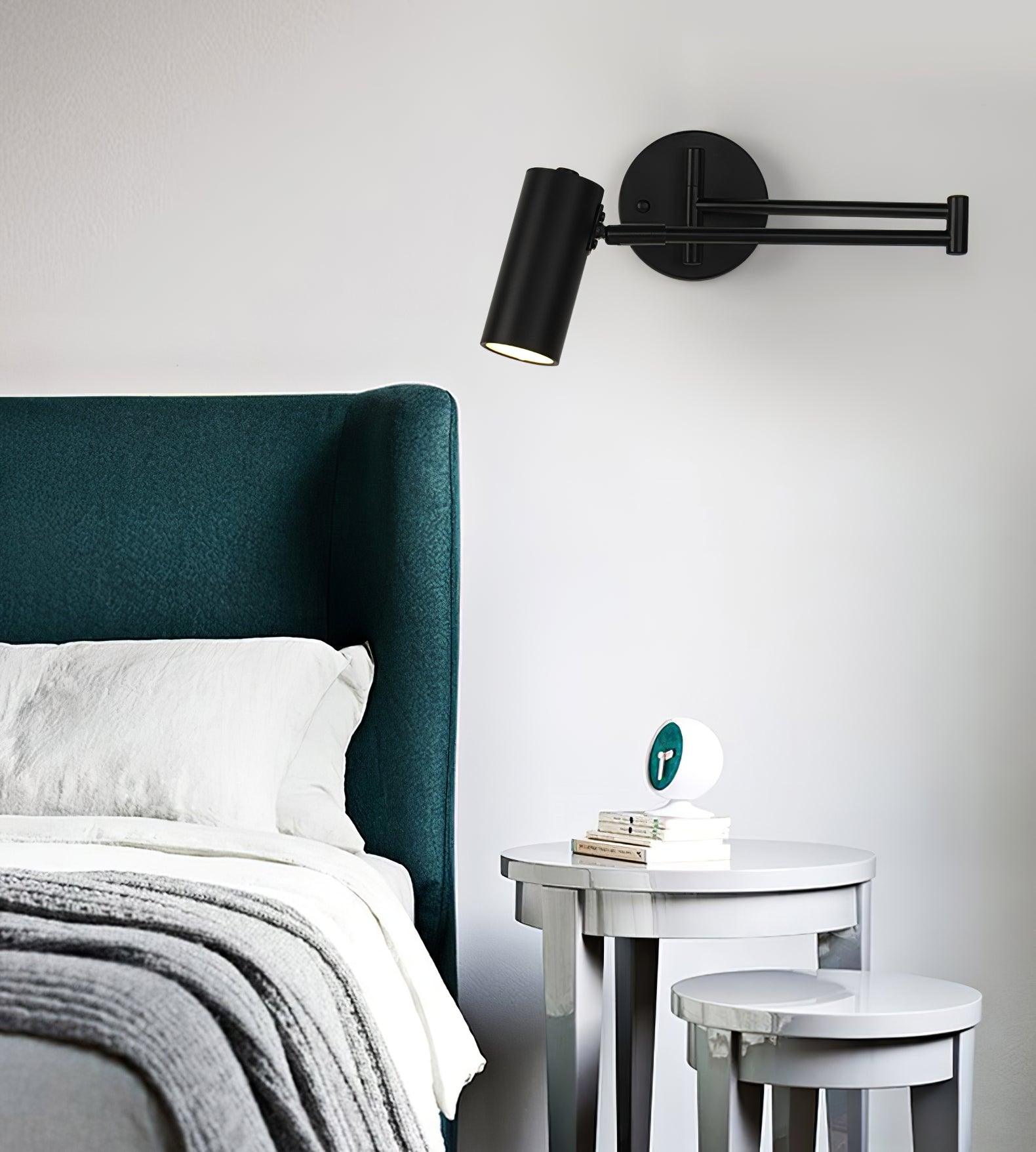 Metal LED Wall Sconce 12.6 in Adjustable Indoor Bedroom Hallway Modern Wall Light Rotating Dimmable Fixture | Thomler
