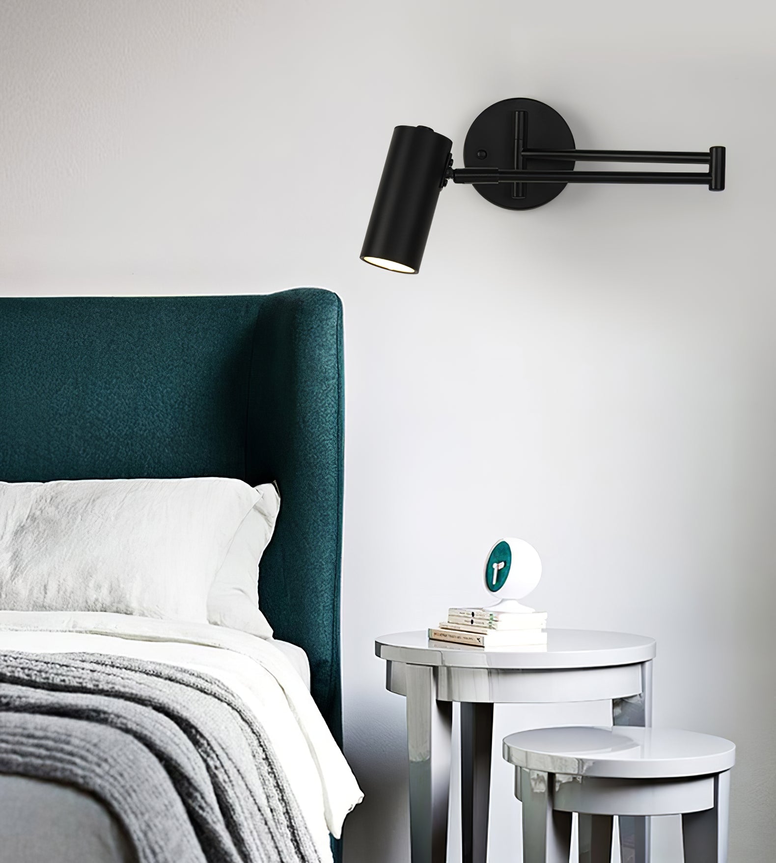 Metal LED Wall Sconce 12.6 in Adjustable Indoor Bedroom Hallway Modern Wall Light Rotating Dimmable Fixture | Thomler