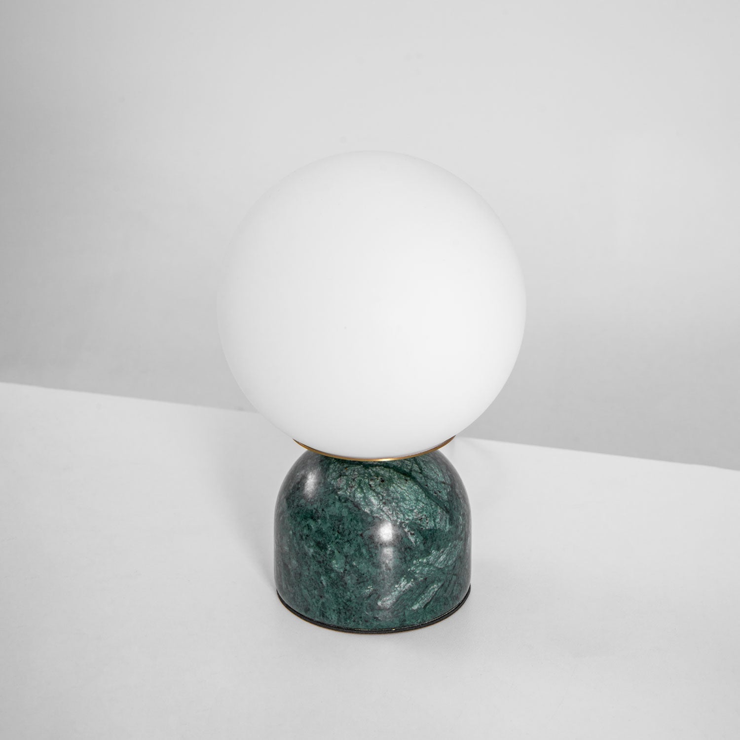 Marble Table Lamp 9.1 in (23.0 cm) Glass Globe Indoor Ambient Lighting Minimalist Modern Desk Light | Thomler
