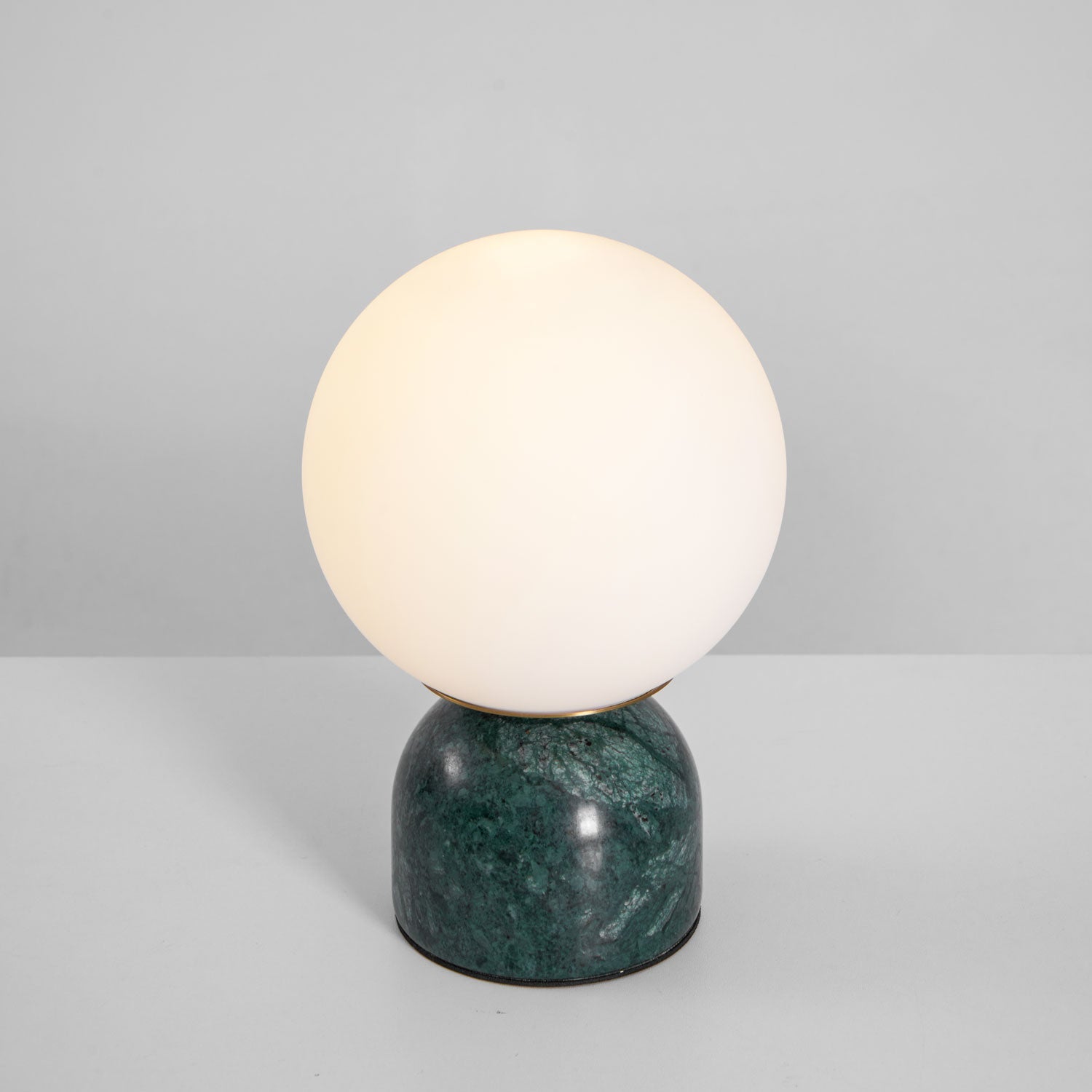 Marble Table Lamp 9.1 in (23.0 cm) Glass Globe Indoor Ambient Lighting Minimalist Modern Desk Light | Thomler