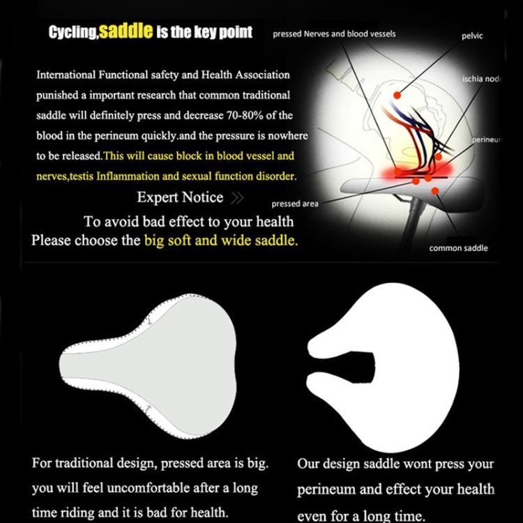 Ergonomic Pressure-Relief Bike Seat with Extra Cushioning for Mountain and Road Cycling | Thomler