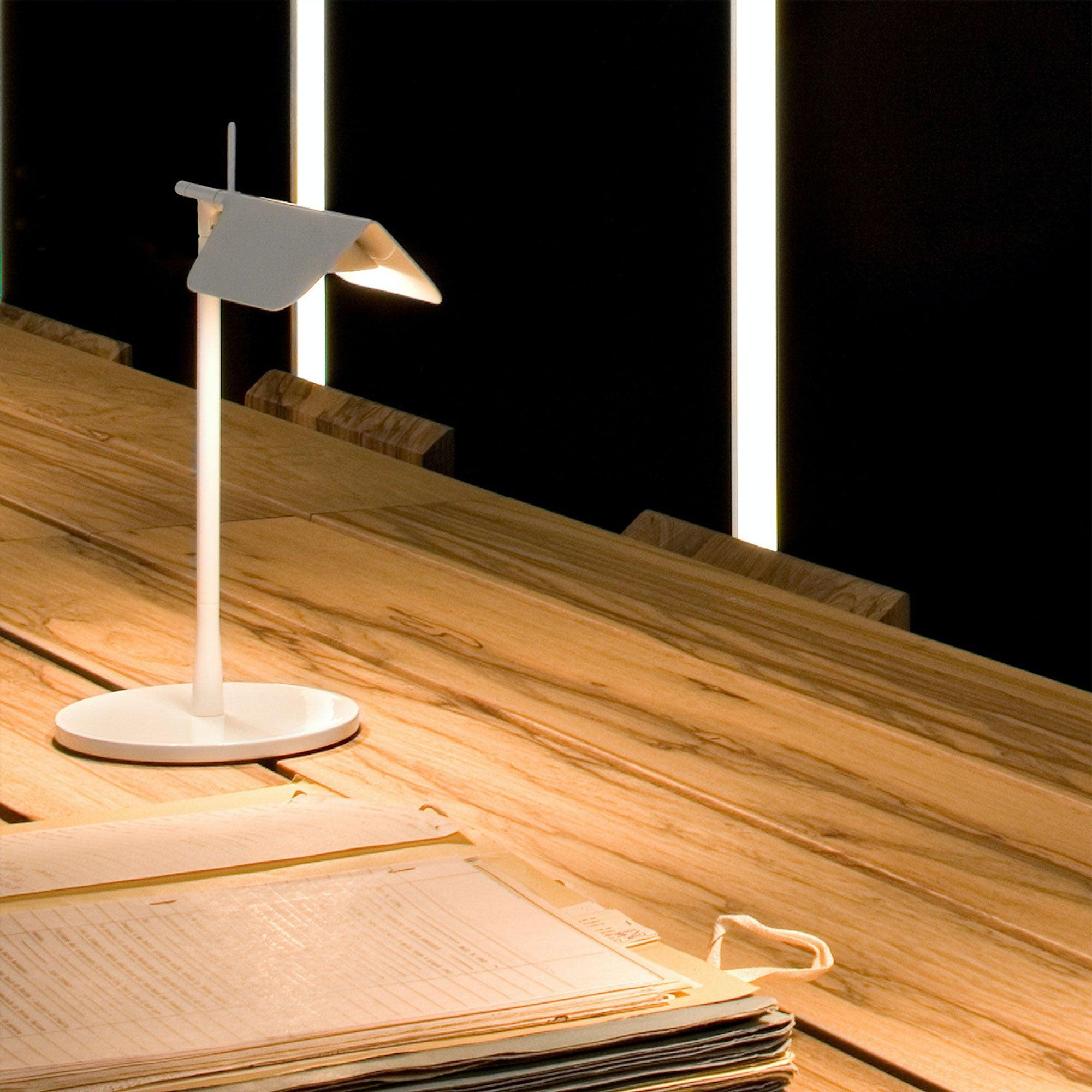 Table Lamp Iron 14.8 in LED Desk Workspace Minimalist Task Lighting Modern | Thomler