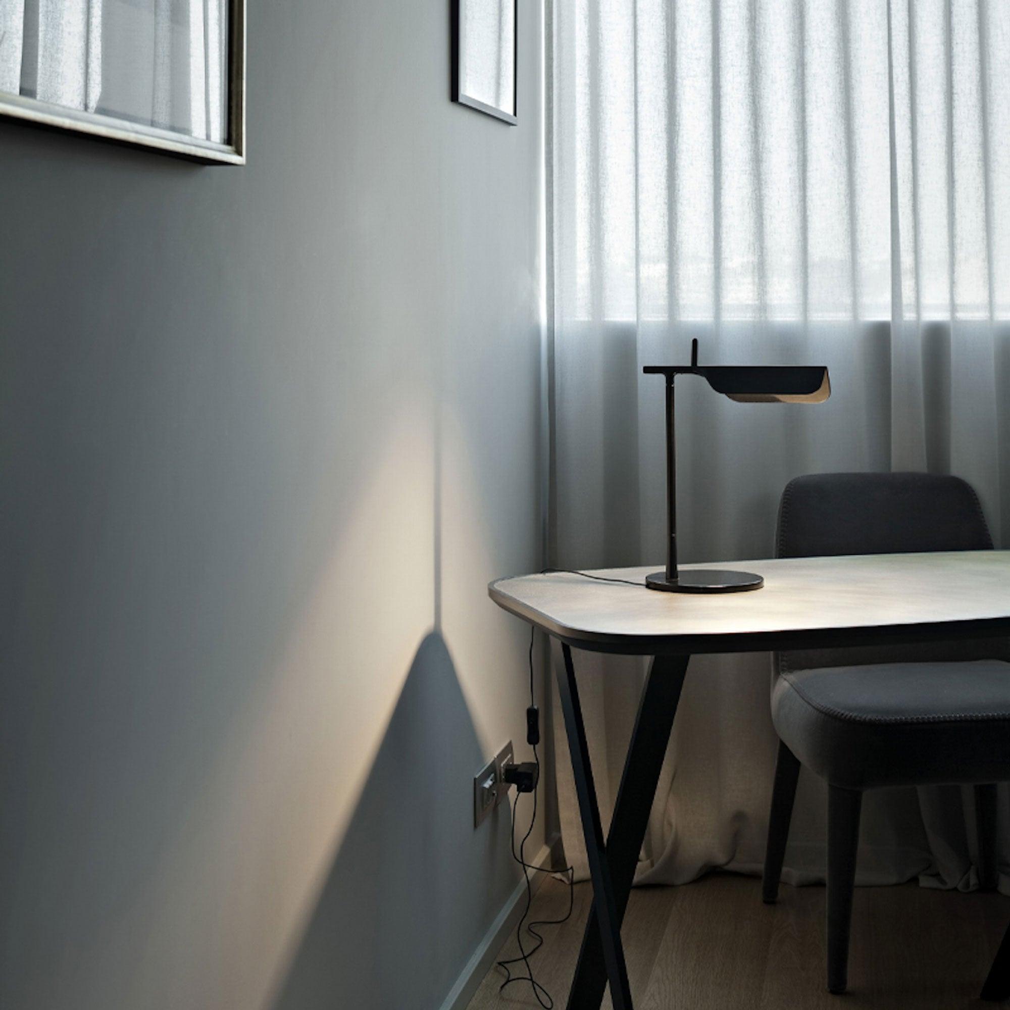 Table Lamp Iron 14.8 in LED Desk Workspace Minimalist Task Lighting Modern | Thomler